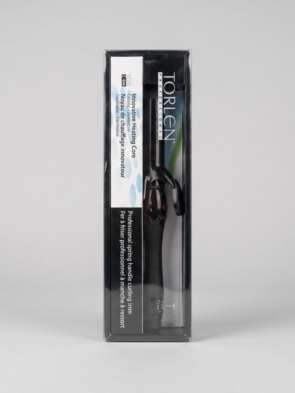 Torlen Professional Curling Iron Boxed Spring Handle Hair Styling